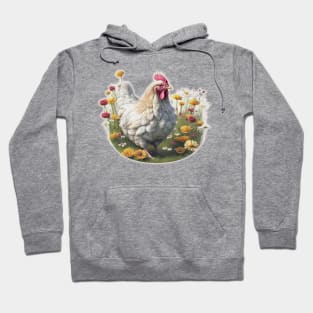 Hen in flower Hoodie